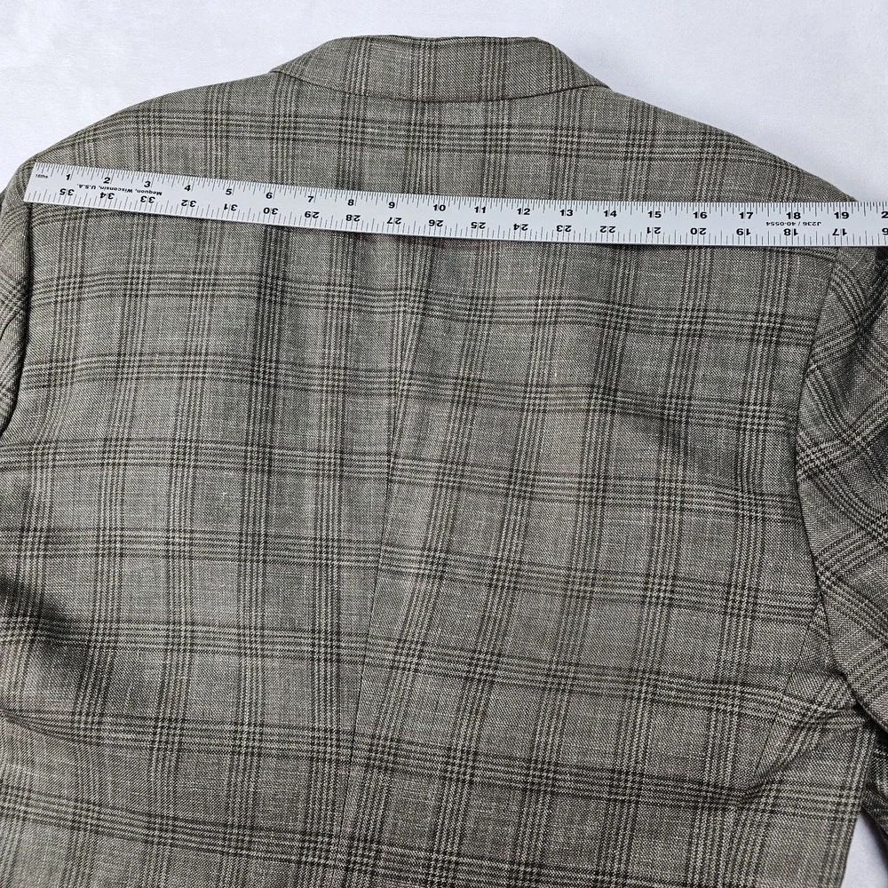 Marzoni Sam's Tailor BESPOKE Blazer Sport Coat 42R Olive Black Pink Houndstooth